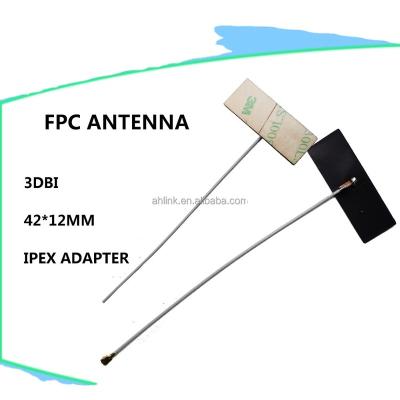 China PCB FPC WIFI 2.4GHZ 5GHz 5.8Ghz Materials 2.4G 5G 5.8G Dual Band 2022 Antenna with IPEX Connector AH-012 for sale