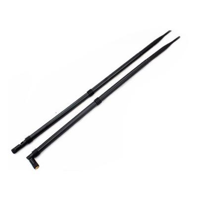 China 16dbi black 2.4G wifi indoor antenna rubber antenna with SMA 50W male mobile for sale