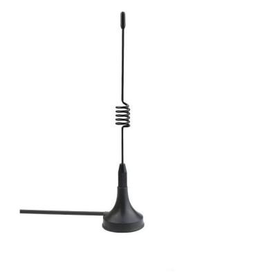 China Antena RG174 Cable Length 433mhz Wireless Antenna For Communications 3dbi GSM Black Magnetic Base SMA Male AH-433Mhz-XP-102 for sale