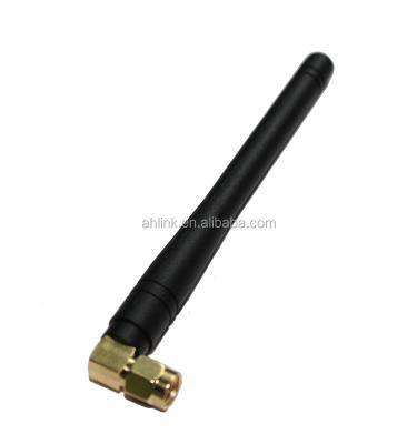 China 315MHz Rubber Duck Antenna 3dBi Omni Antenna With SMA Right Angle Connector AH-315M-380B-L for sale