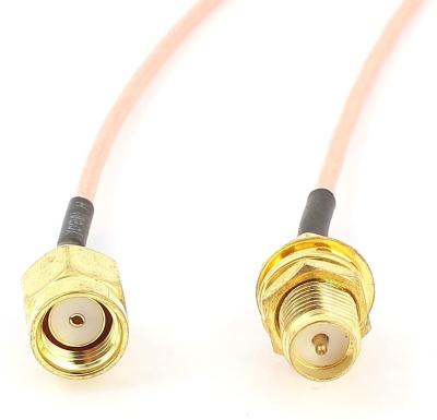 China Antenna Connection/Cable Assembly Antenna RF Cable Extension RG316 RP SMA to Coax Female Jumper Pigtail RP SMA RF Coax Cable for sale