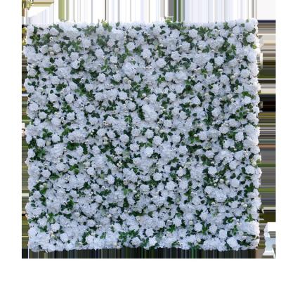 China Party Decoration Artificial Flower for Wall Decoration Wrap Flower Wall Wedding Artificial Silk Flower Wall Panel for sale