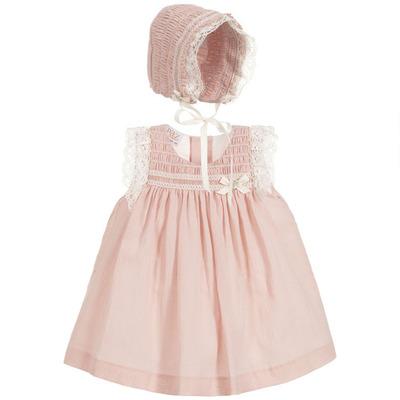 China Spanish Cotton Girls Dress Baby Skirt Anti-wrinkle Children Cotton Baby Suit Three-Piece Skirt for sale