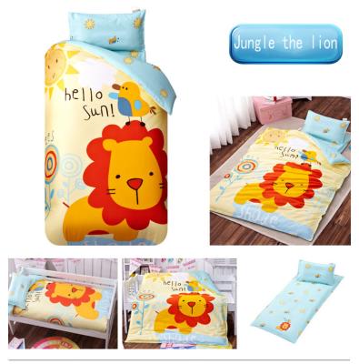 China Wholesale New Design Disposable Cute Pattern 3 Piece Baby Bedding Set Soft Crib Bedding Set for sale