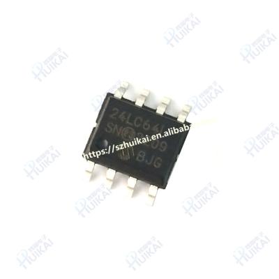 China Original brand new programmable memory IC standard 24LC64T-I/SN 24LC64T-I 24LC64T SOP8 chip for sale