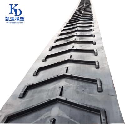 China Chevron Heat Resistant Heat Insulation Heat Resistant Rubber Conveyor Belt For Sale for sale