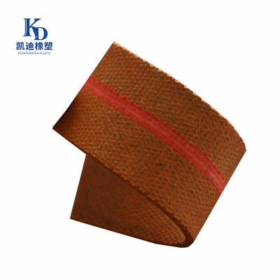 China High efficiency yellow-orange rubber power transmission flat transmission belt manufacturer for sale price for sale