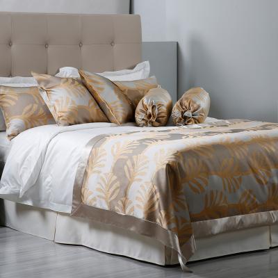 Κίνα Jacquard Luxury Hotel Sheet Egyptian Cotton Bedspread New Design Bedspread προς πώληση