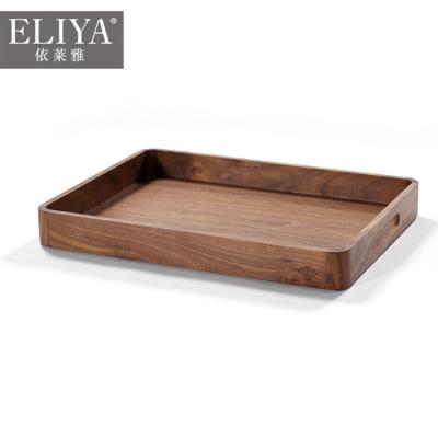 China Wholesale Custom Eco-Friendly ELIYA 5 Star Hotel Guest Room Wooden Serving Amenity Tray Set Te koop