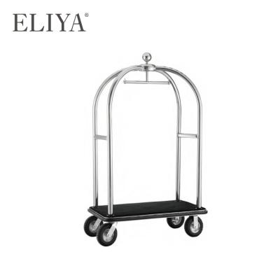 Chine High Quality Durable Gold SS304 Stainless Steel Airport Hotel Trolley Luggage Trolley à vendre