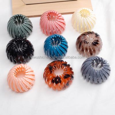 China Fashion To Bird's Nest Dish Hair Device Simple Hair Accessories Ponytail Hairpin Ball Clips Hair Claws for sale