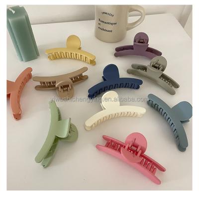 China Colorful Soft Back Hair Clips Ponytail Claws Hair Clip Fashion Claw Dish Hairpins Accessories for sale