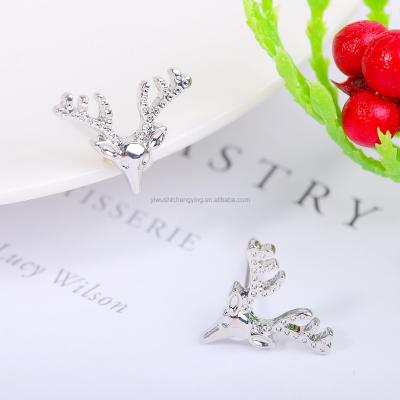 China CLASSIC Christmas earrings snowflake elk earrings European and American Christmas chrome plated earrings for sale