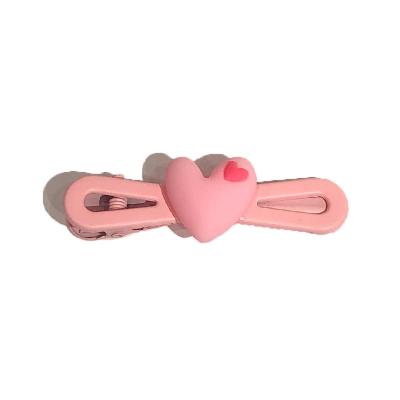 China Hot Selling New Sweet Lovers Hair Clip Bangs Broken Side Clip Duckbill Clip Soft Soft Soft Accessories for sale