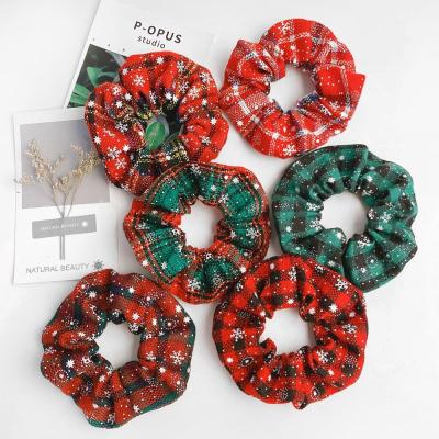 China New Party Amazon Festival Large Scrunchies Circle Christmas Elastic Hair Circle Hair Rope Hair Band Wholesale for sale