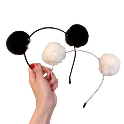 China Fashion new style plush hair accessories cute and soft face wash Japanese girl cat ear spa hair bands for sale