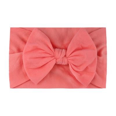 China Beautiful Princess Jewelry Comfortable Nylon Hair Bow Children's Elastic Hair Band High Stretch Soft And Elastic Hair Band Baby Hair Accessories for sale