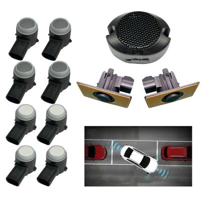 China Car Front And Rear Reverse 16mm Sensor 8 Ultrasonic Parking Sensor Non-ECU Waterproof With Buzzer for sale