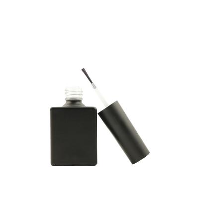 China Personal Care 5ml8ml10ml Square Nail Polish Bottle HDPE Plastic Black Plastic Nail Polish Bottle Color Cosmetics Submarine Bottle for sale