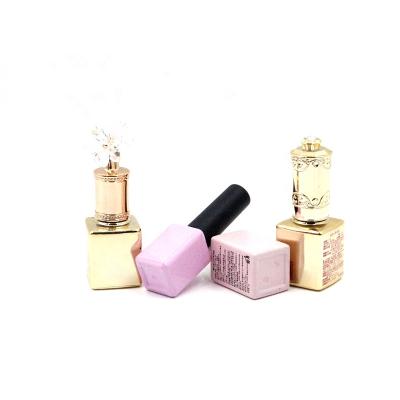 China Personal Care 5ml-15ml Empty UV Nail Polish Glass Bottle Single Cosmetic Capsule for sale