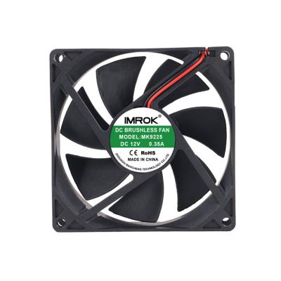 China Hotels 92X92X25MM 9225 9025 High Volume 12V DC Brushless Cooling Fan for sale