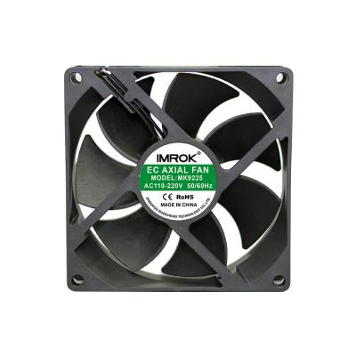 China Hotels 9225 115v 120v 220v 230v 92mm 92x92x25 Controller Ec Axial Motor Cooling Fan for sale