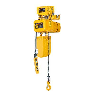 China New Model 1 Ton Monorail Chain Hoist With Motorized Trolley for sale