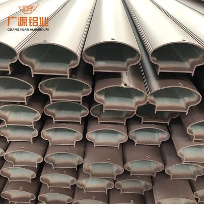 China Glass Wall Modern Design Aluminum Extrusion Balustrade Profile Anodizing Casting Balustrade for sale