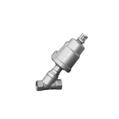 China Food and Beverage Filling DOUBLE ACTION WATER-AIR,DN15-100,304/316 CF8M,PTFE,CF8 TRIGGER,STAINLESS STEELPNEUMATIC ANGLE SEAT VALVE for sale