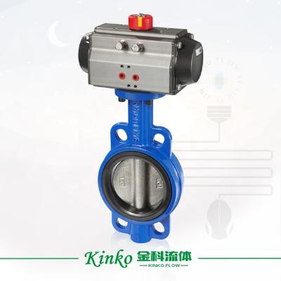 China Automatic control WAFER, LONG USE LIFE .PNEUMATIC BUTTERFLY VALVE for sale