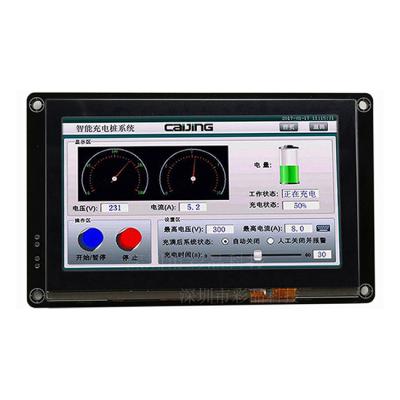 China HMI 4.3 pixel 480x272 inch tft lcd display module support video and camera function for CO2 laser equipment 122X75mm for sale