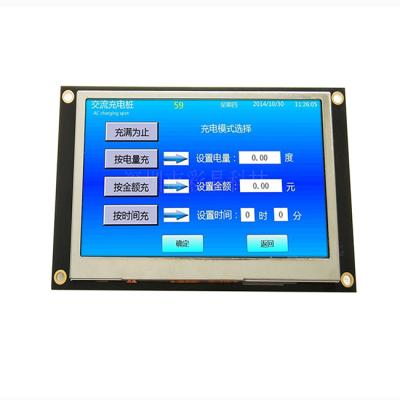 China 4.3 inch tft lcd module panel wall mounted thermostatic touch screen video touch module 122X75mm for sale