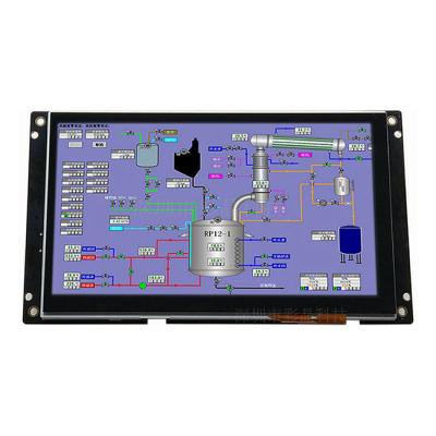 China RS232 RS485 TTL interface 7 inch 1024x600pixel tft lcd display module with capacitive touch screen (CJS07011) 7 inch for sale