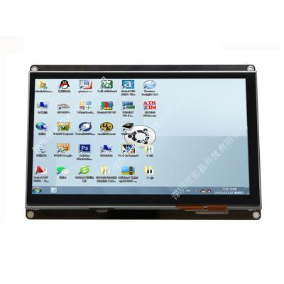 China 154*86 7 inch interface video display 1024*600 TFT LCD module with resistive touch screen or capacitive touch screen for sale