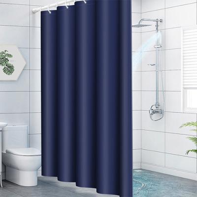 China Modern Design 300g 100% POLYESTER Waterproof Shower Curtain 72*72' Heavy Duty Bathroom Curtain Durable for sale