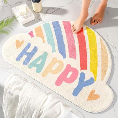 China Various Design Microfiber Bath Covers Various Patterns Kids Mat Comfortable Non Slip Bathroom Carpet Minimalist Foot Cover for sale