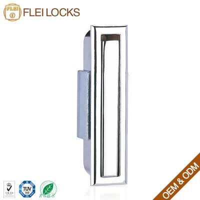 China Swing Concealed Door Handles Nickel Plating Surface For Electrical Cabinet Door for sale