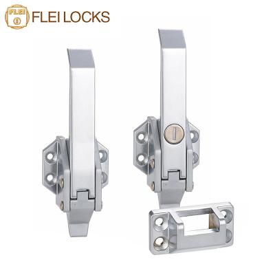 China Sliver Zinc Door Pull Handles Spray Coating Surface For Power Distribution Box for sale