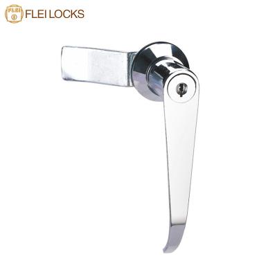 China Modern Style Door Cabinet Handle Lock With Bright Chrome Plated Surface for sale