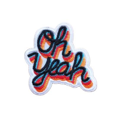 China 2021 New Arrival 3D Custom Letter Patches 3d Embroidery Channel Patch Embroidery Cartoons Patches for sale