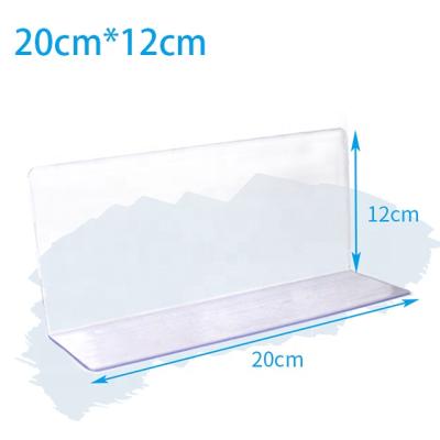 China Recyclable Material Acrylic Shelf Dividers For Display Cabinet Transparent Acrylic Shelves Divided For Food Shelves for sale