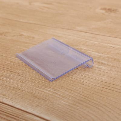 China Supermaerket Display Manufacturing Plastic Label Holder Price Tags Retail Plastic Price Strip Supermarket Price Holder for sale