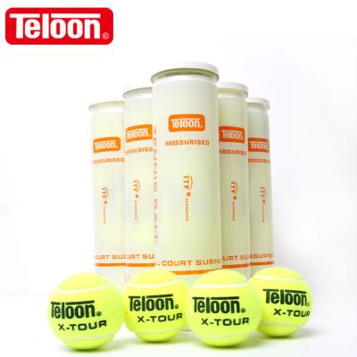 China Tournament / Competition High Quality Brand Teloon OEM Pressured Tennis Ball For ITF Approved for sale