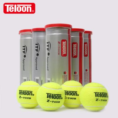 China Tournament / Competition High Quality Brand Teloon OEM Pressured Tennis Ball For ITF Approved for sale