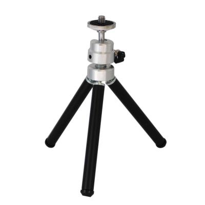 China Stretchable Adjustable Mini Tripod Bracket Tripod / Mini Camera Tripod Bracket Lightweight Metal Desktop Tripod for sale