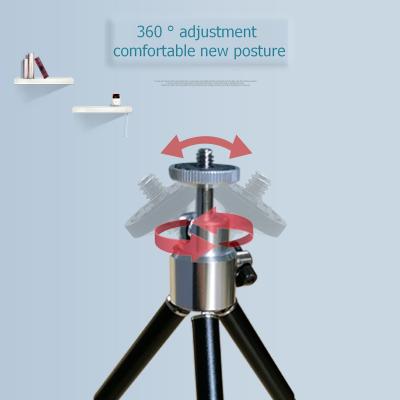 China Hot-selling PORTABLE Mini Tripod Desktop Mobile Phone Camera Live Video Self-Timer Tripod Ball Head for sale