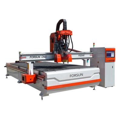 China Cardboard 1325 1530 2030 2040 6090 CNC Routers With Swing Knife 3 Spindle 2.2KW for sale