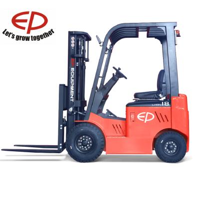 China Hotels (2020 New) Compact Size EFL81 Four Wheel PE Lithium Ion Battery 1.8ton Electric Forklift for sale