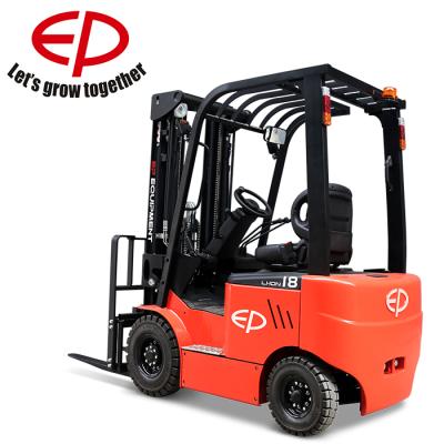 China PE 1.8 Ton Capacity Compact Size Electric Forklift For Hotels With Built-in Charger / Lithium Battery Forklift for sale