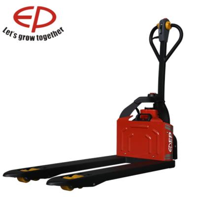 China Hotel PE 1.2 Ton Full Electric Pallet Truck with EPT-12EZ Lithium Ion Battery for sale